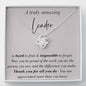 A Truly Amazing Leader - Love Knot Necklace