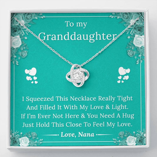To My Granddaughter - I Squeezed This Necklace - Love Nana