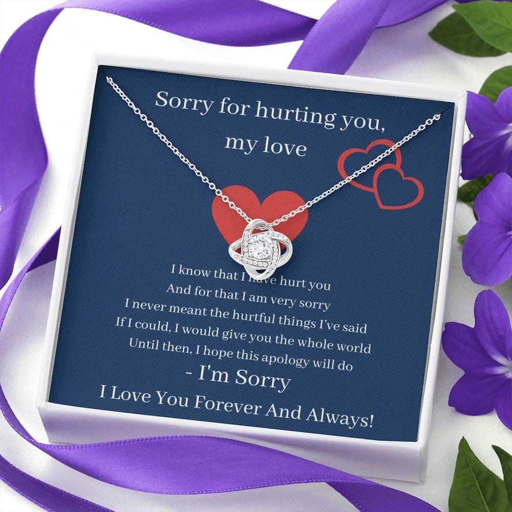 Sorry For Hurting You My Love - Love Knot Necklace
