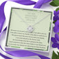 To An Amazing Military Spouse - Because Of You - Love Knot Necklace