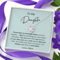 To My Daughter - No Matter - Love Knot Necklace