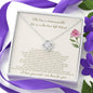 The Loss Is Immeasurable - You Can Shed Tears That He Is Gone - Love Knot Necklace
