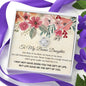 To My Bonus Daughter - Not Flesh Of My Flesh - Love Knot Necklace