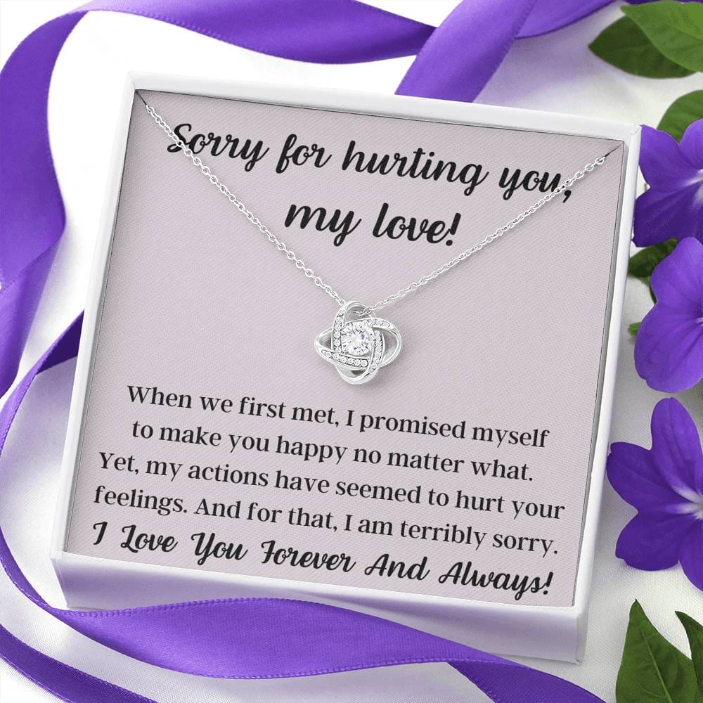 Sorry For Hurting You My Love - Love Knot Necklace