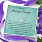 To My Beautiful Daughter - If Ever There Is A Tomorrow - Love Knot Necklace