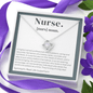 Nurse Definition - Love Knot Necklace