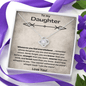 To My Daughter - Whenever You Feel Overwhelmed - Love Knot Necklace