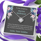 To My Gorgeous Marine Girlfriend - I Know The Distance - Love Knot Necklace