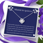 Mama te quiero - Love Knot Necklace