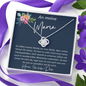 An Meine Mama - Ich Liebe Dich - Love Knot Necklace