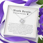 Work Bestie Definition - Love Knot Necklace