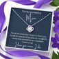 To My wonderful Mum - For All The Times - Love Knot Necklace