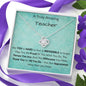 A Truly Amazing Teacher Like You - Love Knot Necklace