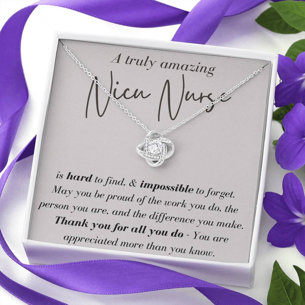 A Truly Amazing Nicu Nurse - Love Knot Necklace