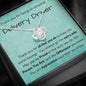 Thank You For Being An Amazing Delivery Driver - Love Knot Necklace