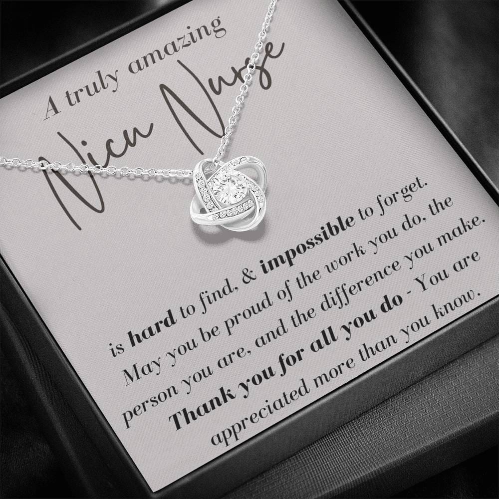 A Truly Amazing Nicu Nurse - Love Knot Necklace