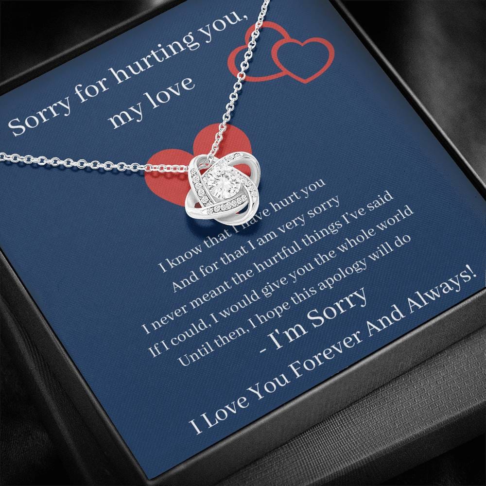 Sorry For Hurting You My Love - Love Knot Necklace