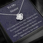 To My Sister - If I Could Give You - Love Knot Necklace
