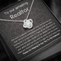 To Our Amazing Realtor - Thanks For Helping - Love Knot Necklace