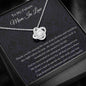 To My Future Mom In Law - Thank You For Raising - Love Knot Necklace
