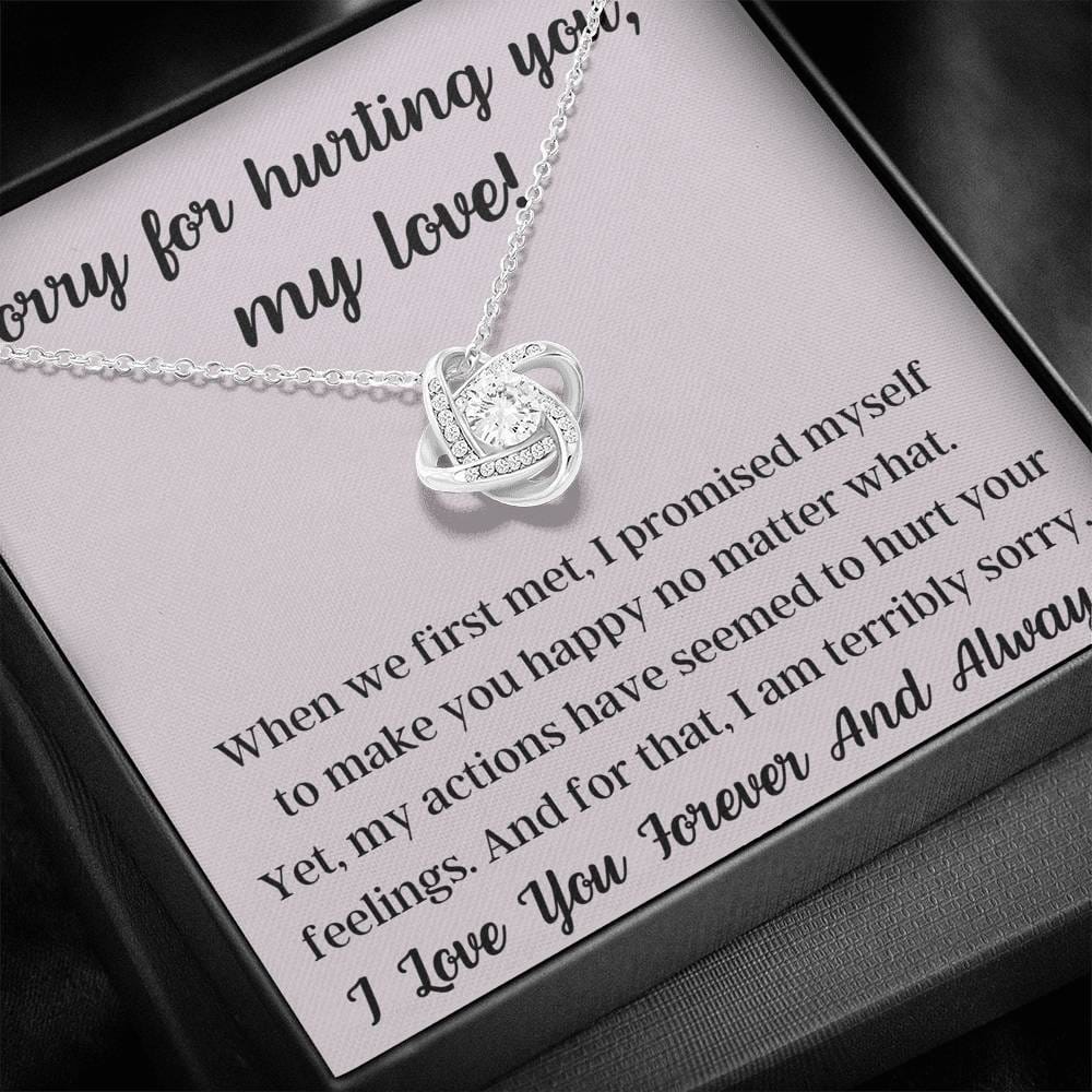 Sorry For Hurting You My Love - Love Knot Necklace