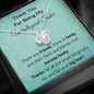 Thank You For Being My Unbiological Sister - Love Knot Necklace