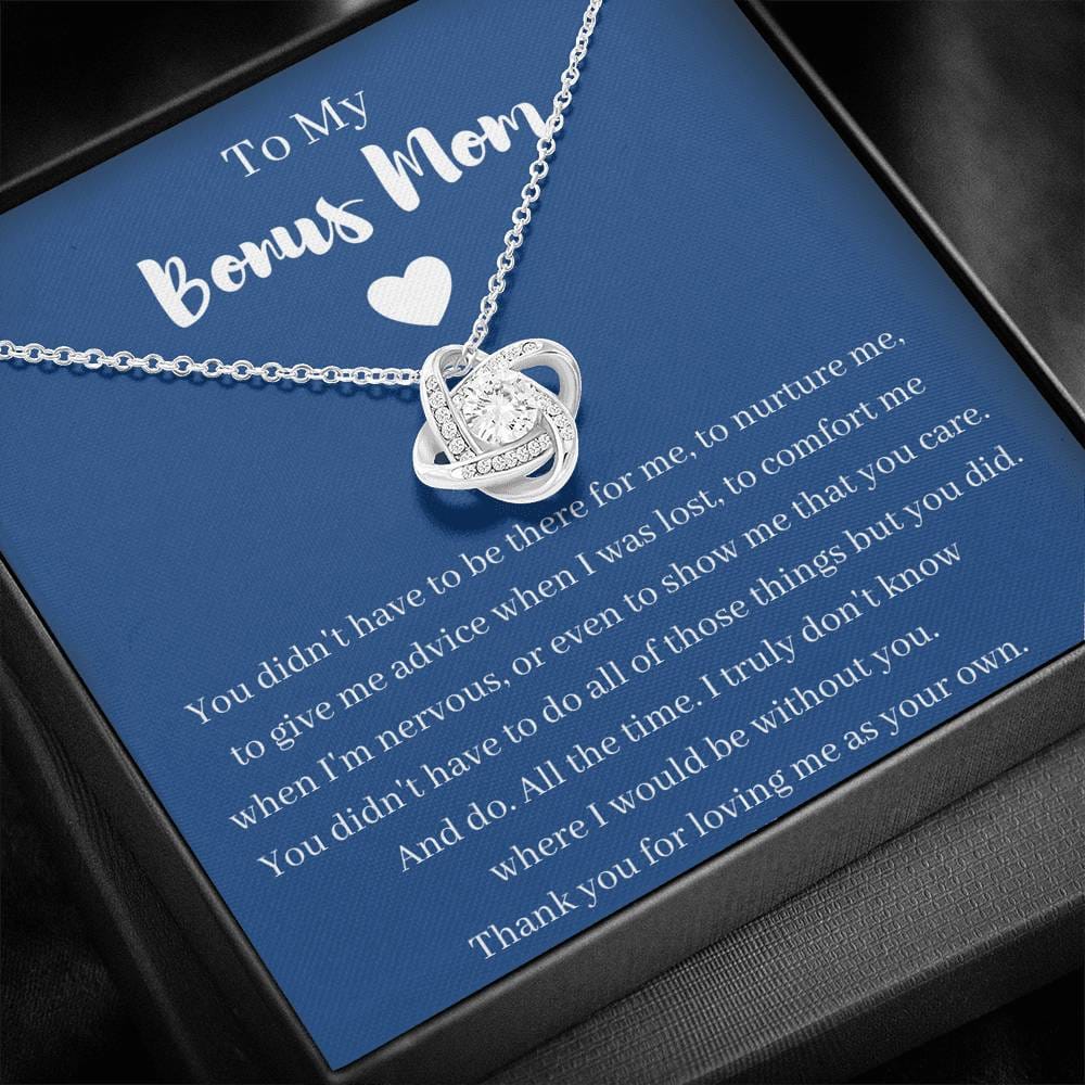To My Bonus Mom - Love Knot Necklace