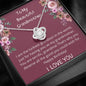 To My Beautiful Grandmother - I Am The Luckiest Grandson - Love Knot Necklace