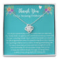 Thank You To Our Amazing Childminder - Love Knot Necklace