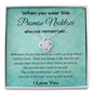 When You Wear This Promise Necklace Always Remember - Love Knot Necklace