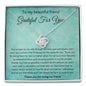 To My Beautiful Friend - Grateful For You - Love Knot Necklace