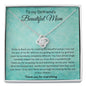 To My Girlfriend's Beautiful Mom - Thank You For Everything - Love Knot Necklace