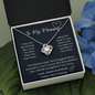 To My Mommy - I May Just Be A Bump - Love Knot Necklace