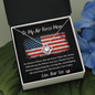 To My Air Force Mom - No Matter - Love Knot Necklace