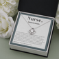 Nurse Definition - Love Knot Necklace