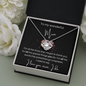 To My Wonderful Mum - For All The Times - Love Knot Necklace