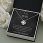 To My Wife - No Matter - Love Knot Necklace