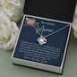 An Meine Mama - Ich Liebe Dich - Love Knot Necklace