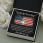 To My Air Force Mom - No Matter - Love Knot Necklace