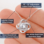 To My Air Force Mom - No Matter - Love Knot Necklace