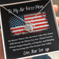 To My Air Force Mom - No Matter - Love Knot Necklace