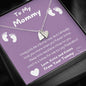 To My Mommy - I May Just Be A Bump - Sweetest Hearts Necklace