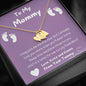To My Mommy - I May Just Be A Bump - Sweetest Hearts Necklace