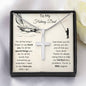 To My Fishing Dad - For all The Time - Stainless Steel Cross Necklace