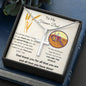 To My Farmer Dad - For All The Times - Stainless Steel Cross Necklace