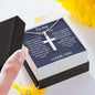 To My Step Son - When You Wear This Necklace - Cross Necklace