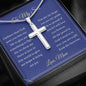 To My Son - I Believe That God - Cross Necklace