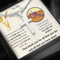 To My Farmer Dad - For All The Times - Stainless Steel Cross Necklace