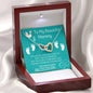 To My Beautiful Mommy - Personalized - Interlocking Hearts Necklace