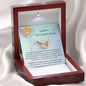 Happy 14th Birthday - We Hope Today - Interlocking Hearts Necklace